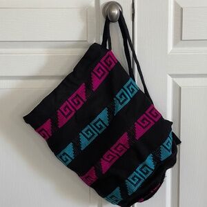 Handmade Colorful Backpack Fabric Sac Large